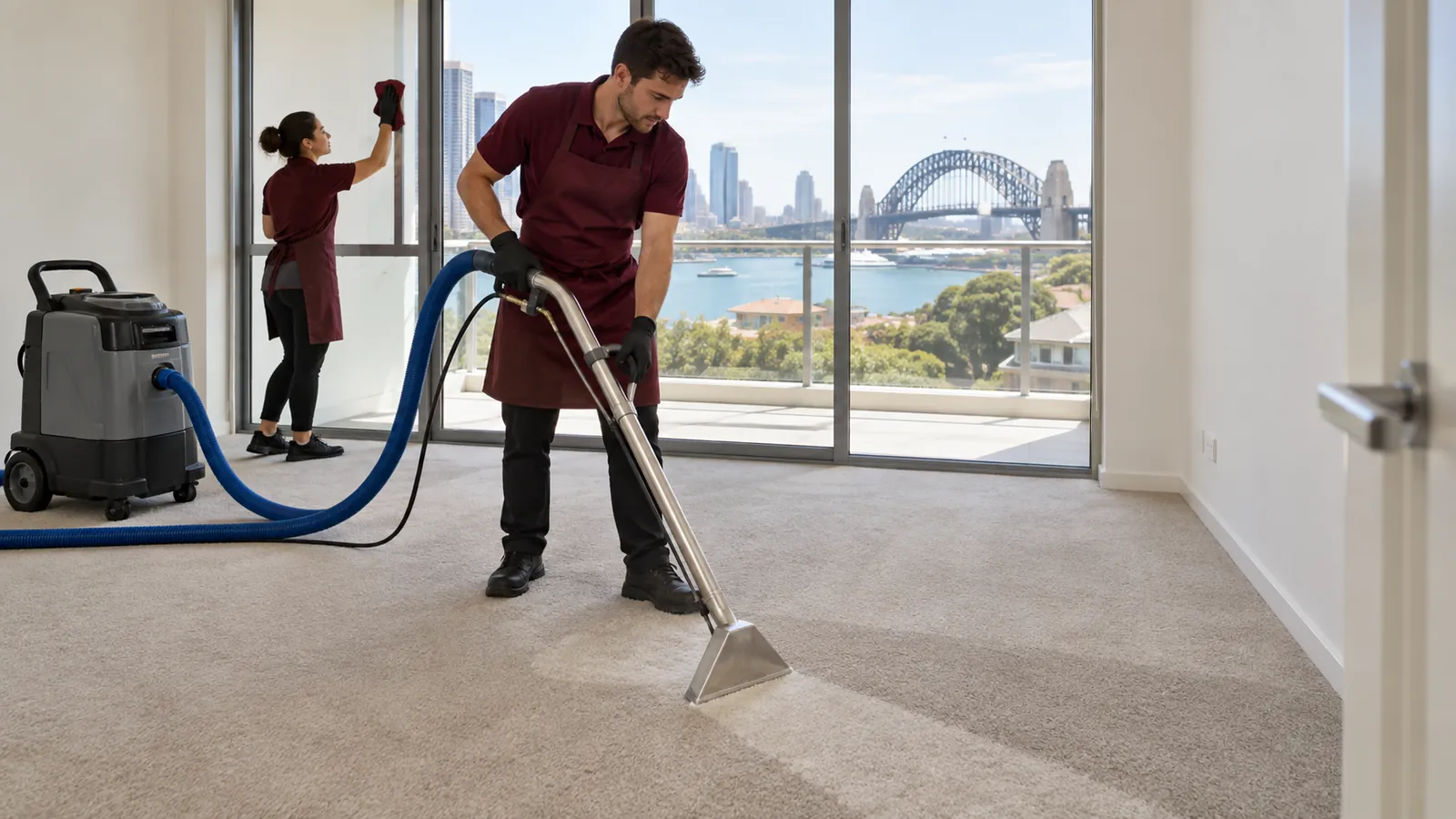 Carpet cleaning Sydney for quoted rooms, stains and fibre checks