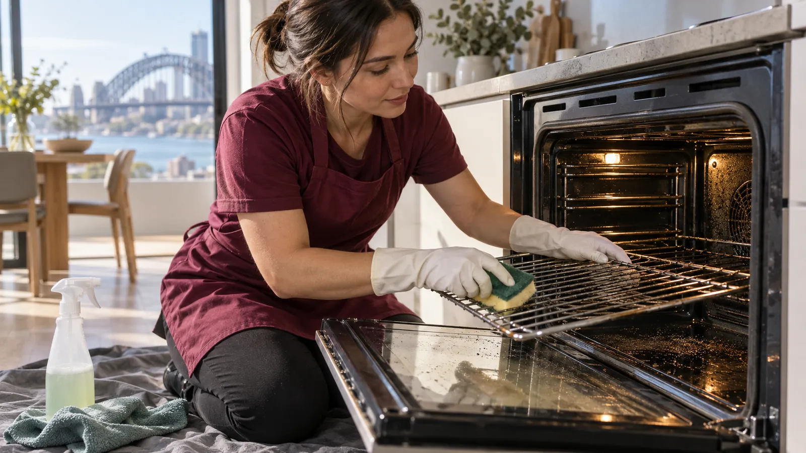 Oven cleaning Sydney for racks, trays, glass and degreasing scope
